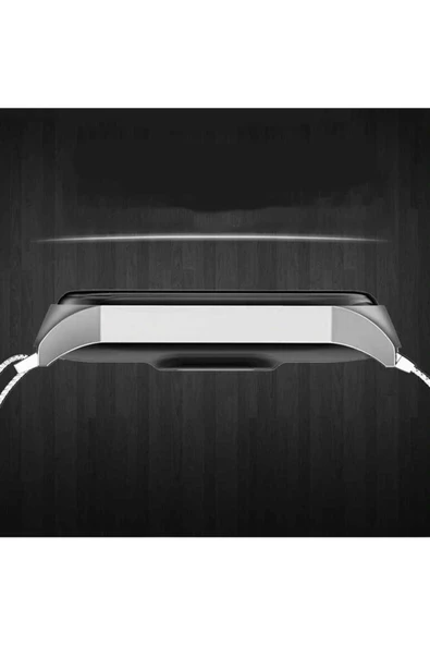 CEPCASE    Xiaomi Mi Band 6 Kordon/Kayış Metal Hasır Örgü Tasarım Paslanmaz Mıknatıslı Ayarlanabilir - 3