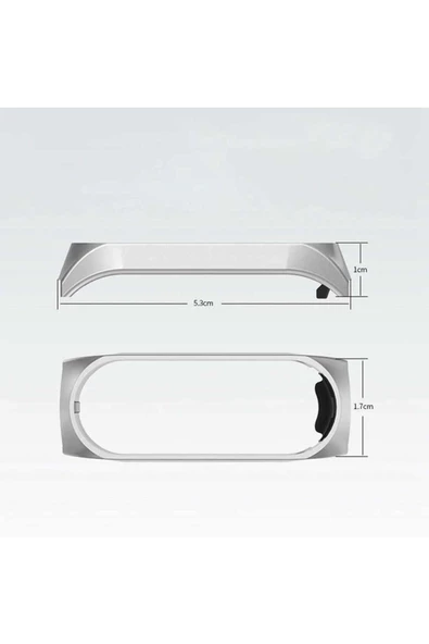 CEPCASE    Xiaomi Mi Band 4 Kordon/Kayış Metal Hasır Örgü Tasarım Paslanmaz Mıknatıslı Ayarlanabilir - 3
