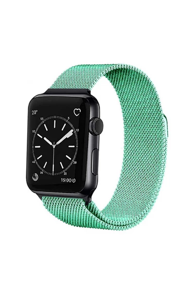 CEPCASE    Apple Watch 42mm Kordon/Kayış Metal Hasır Örgü Tasarım Paslanmaz Mıknatıslı Ayarlanabilir - 2
