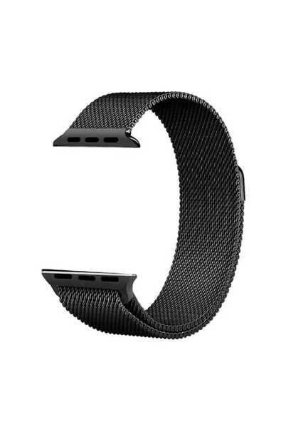 CEPCASE    Apple Watch 44mm Kordon/Kayış Metal Hasır Örgü Tasarım Paslanmaz Mıknatıslı Ayarlanabilir