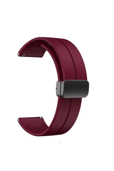 CEPCASE    Xiaomi Amazfit Pace Koron/Kayış Çizgili Tasarım Metal Toka Esnek Sağlam Silikon Kordon