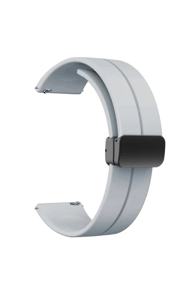 CEPCASE    Xiaomi Amazfit Pace Kordon/Kayış Çizgili Tasarım Metal Toka Esnek Sağlam Silikon Kordon - 2