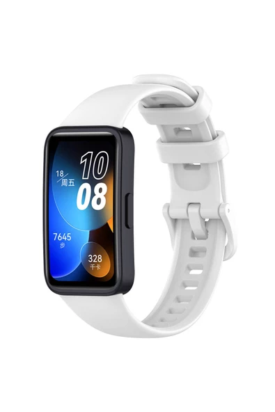 CEPCASE    Huawei Band 8 Kordon/Kayış Soft Yumuşak Pürüzsüz Yüzey Delikli Silikon Strap Kordon/Kayış