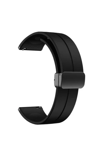 CEPCASE    Samsung Galaxy Watch 42mm Kordon/Kayış Çizgili Tasarım Metal Toka Esnek Sağlam Silikon Kordon ürün görseli