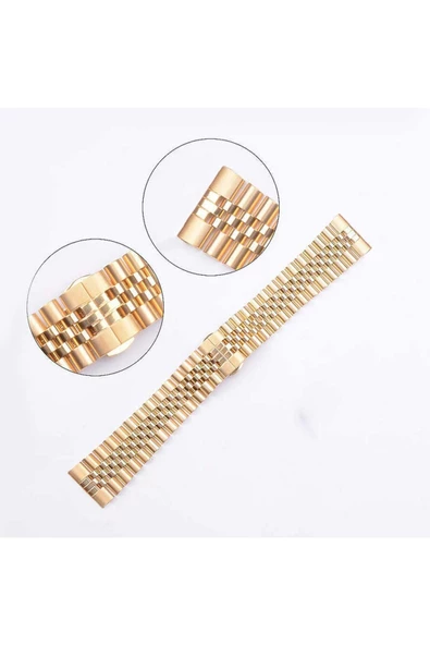 CEPCASE    Xiaomi Amazfit Pace Kordon/kayış Parlak Paslanmaz Çelik Rolex Dizayn Kordon Kayış - 4