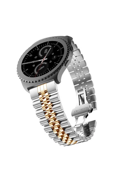 CEPCASE    Samsung Galaxy Watch Active 2 40mm Kordon/kayış Parlak Paslanmaz Çelik Rolex Dizayn Kordon Kayış - 2