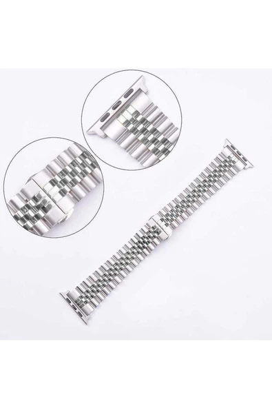 CEPCASE    Watch 40mm Kordon/kayış Parlak Paslanmaz Çelik Rolex Dizayn Kordon Kayış - 5