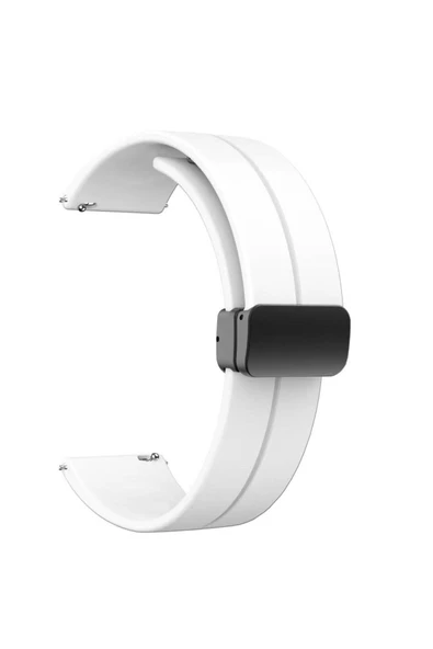 CEPCASE    Samsung Galaxy Watch Active 2 40mm Kordon/Kayış Çizgili Tasarım Metal Toka Esnek Sağlam