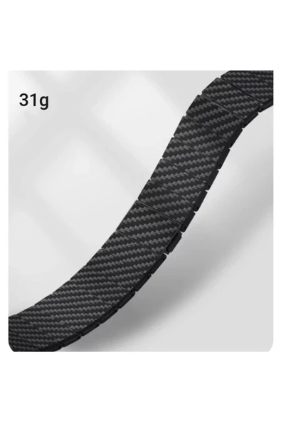 CEPCASE    Watch 7 41mm Kordon/kayış 600d Karbon Fiber Malzeme 31gr Ağırlık Otomatik Mekanizmalı Kordon - 6