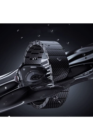 CEPCASE    Watch 38mm Kordon/kayış 600d Karbon Fiber Malzeme 31gr Ağırlık Otomatik Mekanizmalı Kordon - 3