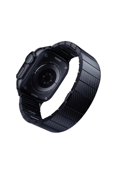 CEPCASE    Watch 7 41mm Kordon/kayış 600d Karbon Fiber Malzeme 31gr Ağırlık Otomatik Mekanizmalı Kordon - 2