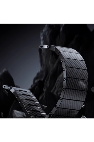 CEPCASE    Watch 40mm Kordon/kayış 600d Karbon Fiber Malzeme 31gr Ağırlık Otomatik Mekanizmalı Kordon - Resim 5