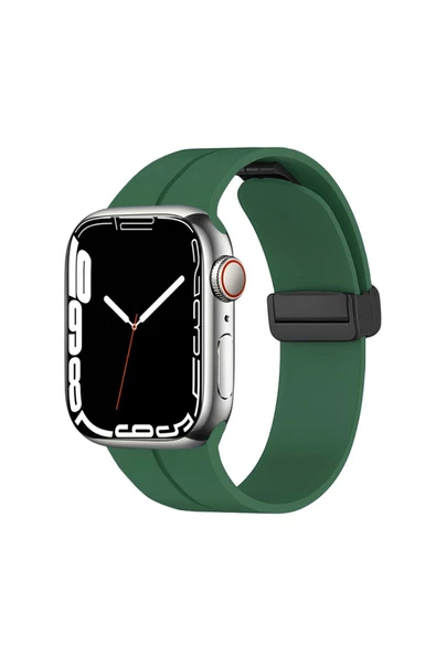 CEPCASE    Watch 38mm Kordon/kayış Çizgili Tasarım Metal Toka Esnek Sağlam Silikon Kordon