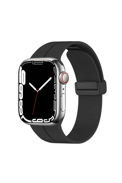 CEPCASE    Watch 40mm Kordon/kayış Çizgili Tasarım Metal Toka Esnek Sağlam Silikon Kordon