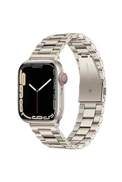 CEPCASE    Watch Ultra 49mm Kordon/kayış Paslanmaz Çelik Klipsli Metal Kordon Kayış