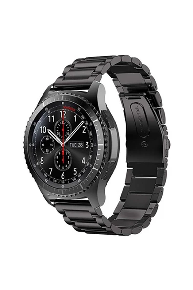 CEPCASE    Samsung Gear S3 (22mm) Kordon/kayış Paslanmaz Çelik Klipsli Metal Kordon Kayış