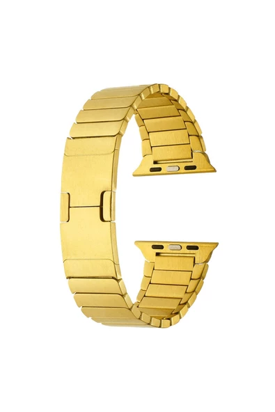 CEPCASE    Watch 7 45mm Kordon/kayış Metal Parça Çizgili Tasarım Otomatik Klipsli Kordon