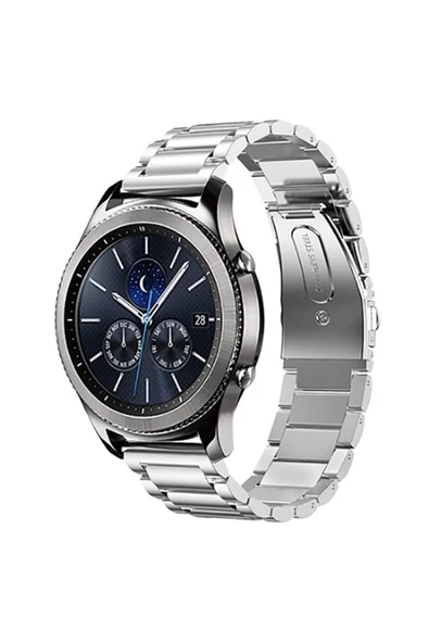 CEPCASE    Samsung Gear S2 (20mm) Kordon/kayış Paslanmaz Çelik Klipsli Metal Kordon Kayış - 2