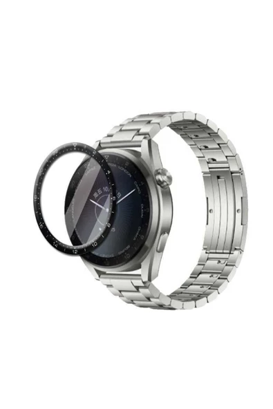 CEPCASE    Huawei Watch 3 Pro Pet Saat Ekran Koruyucu Tam Kapatan Ceramic Screen Protection