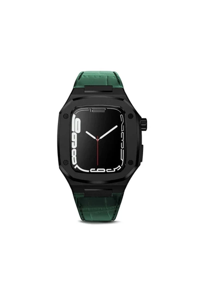 CEPCASE Watch 7 45mm Kordon/kayış Metal Gövde Leather Strap Metal Tokalı Luxury Kordon - 2