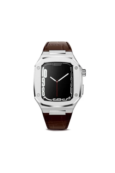 CEPCASE    Watch 44mm Kordon/kayış Metal Gövde Leather Strap Metal Tokalı Luxury Kordon - 2