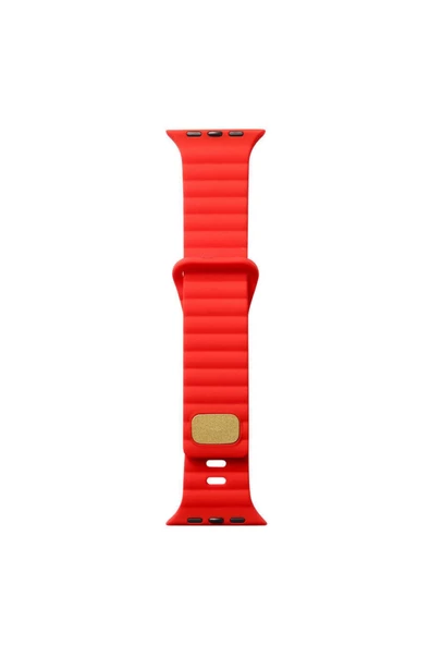 CEPCASE    Watch 38mm Kordon/kayış Çizgi Şerit Desen Delikli Tasarım Tak Çıkar Silikon Kordon - 2