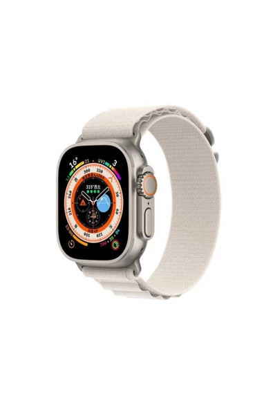 CEPCASE    Watch Ultra 49mm Kordon/kayış Örgü Işlemeli Metal Toka Diyazn Her Ölçüye Uyumlu Kordon