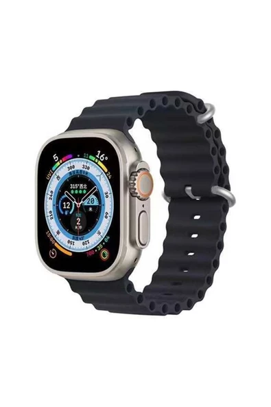 CEPCASE    Watch 44mm Kordon/kayış Yumuşak Sport Delikli Metal Toka Silikon Kordon/kayış