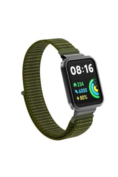 CEPCASE    Xiaomi Redmi Watch 2 Lite Kordon/kayış Spor Loop Kasa Koruma 2 In 1 Hasır Örgü Cırtlı Hasır Kordon