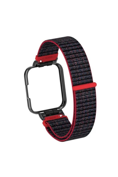 CEPCASE    Xiaomi Mi Watch Lite Kordon/kayış Spor Loop Hasır Örgü Kasa Korumalı 2 In 1 Cırt Cırtlı Kordon - 2