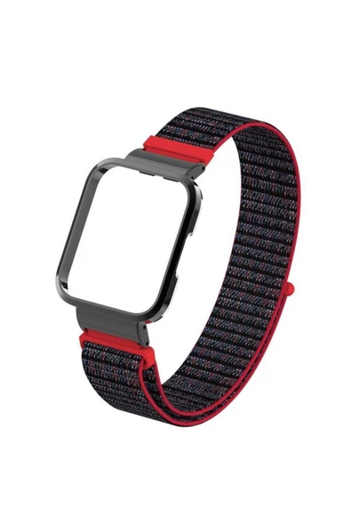 CEPCASE    Xiaomi Mi Watch Lite Kordon/kayış Spor Loop Hasır Örgü Kasa Korumalı 2 In 1 Cırt Cırtlı Kordon - 5