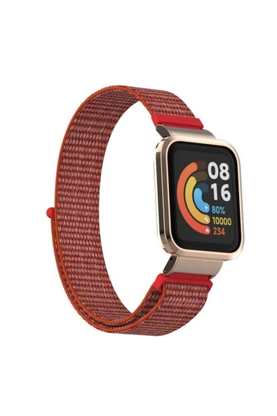 CEPCASE    Xiaomi Mi Watch Lite Uyumlu Kordon/kayış Spor Loop Hasır Örgü Kasa Korumalı 2 In 1 Kordon