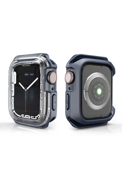 CEPCASE    Watch 7 45mm Ekran Kasa Koruyucu Shockproof Sert Pc Silikon Tam Uyum - 6