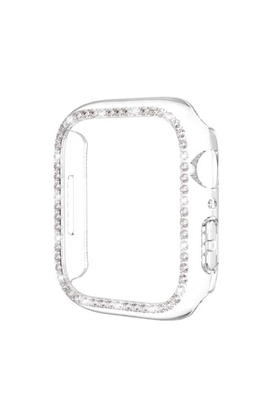 CEPCASE    Apple Watch 7 41mm Ekran Kasa Koruyucu Diamond Series Sert Pc Koruyucu