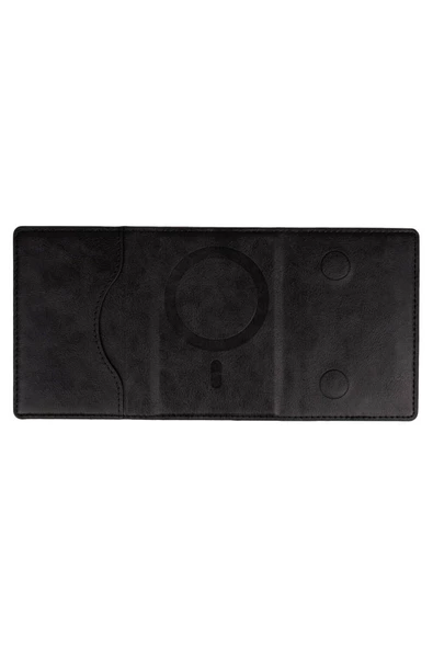 CEPCASE    Kartlık Cüzdan Magsafe Manyetik Yapıştırmalı 5 Bölmeli Mıknatıslı Standlı Magnetic Kartlık - 6