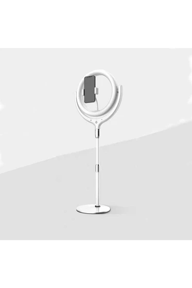 CEPCASE    Ring Light Işık Halkası 30 Cm Işıklı Telefon Tutucu Tripodlu Metal Gövde Metal Ayaklı Led Aydınlatma - 3