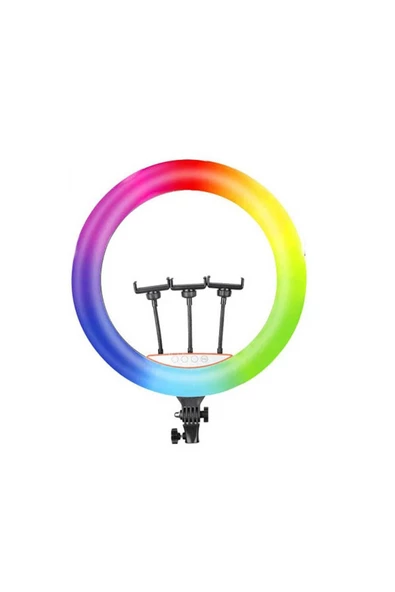 CEPCASE    Ring Light Işık Halkası 45cm RGB Geliştirilmiş High Color Canlı Yayın Reels 3 lü Yayın Özellikli - 3
