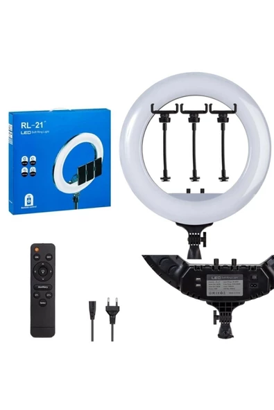 CEPCASE    Ring Light Led Işık Halkası 21’’ 54 Cm Profesyonel Stüdyo Işığı Ve 210 Cm Monopod+taşıma Çantası - 2