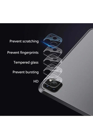CEPCASE    IPad Pro 11 2020 (2.Nesil) Uyumlu Kamera Lens Koruyucu Net Görüntü Tak Yapıştır Tam Kapatan - 6