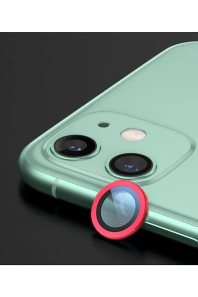 CEPCASE    Iphone 12 Mini Kamera Lens Koruyucu Çift Katman Temperli Cam Tam Koruma