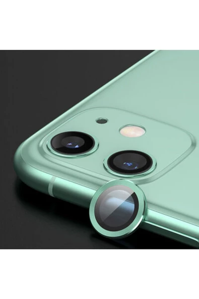 CEPCASE    Iphone 12 Mini Kamera Lens Koruyucu Çift Katman Temperli Cam Tam Koruma