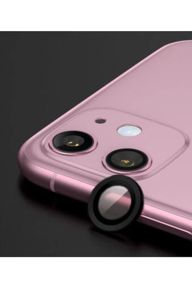 CEPCASE    Iphone 12 Mini Kamera Lens Koruyucu Çift Katman Temperli Cam Tam Koruma