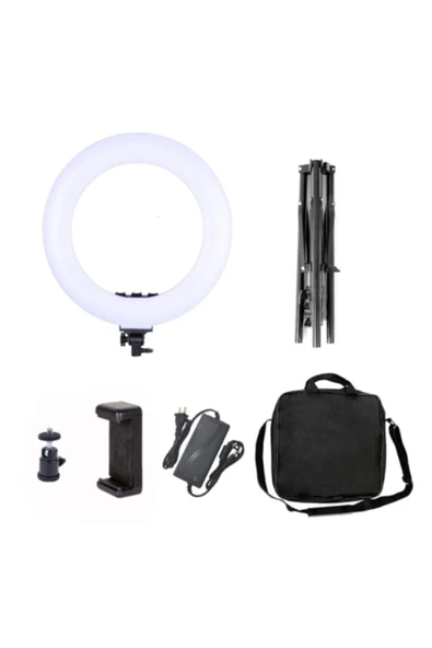 CEPCASE    18 Inc Ring Light Led Make Up Youtuber Kuaför Makyaj 2m Stand