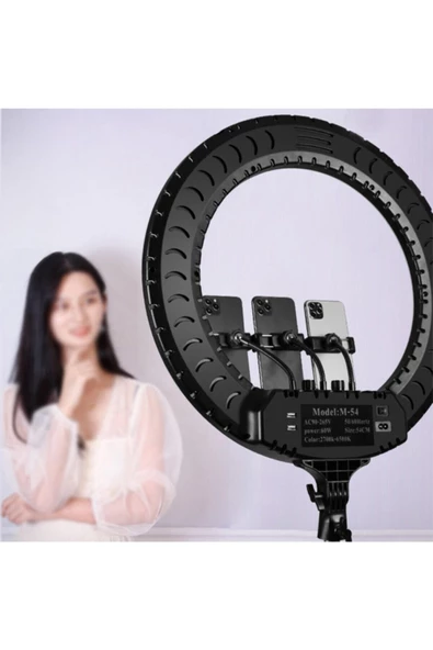 CEPCASE    Ring Light Led Işık Halkası 21’’ 54 Cm Profesyonel Stüdyo Işığı Ve 210 Cm Monopod+taşıma Çantası - 6