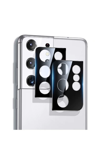 CEPCASE    Samsung Galaxy S21 Ultra Uyumlu Kamera Lens Koruyucu Cam - 2