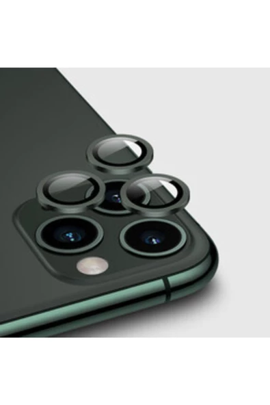 CEPCASE    Iphone 12 Mini Kamera Lens Koruyucu Halka Model Koyu Yeşil Renk