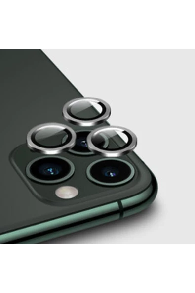 CEPCASE    Iphone 12 Pro Max Kamera Lens Koruyucu Halka Model Gri Renk