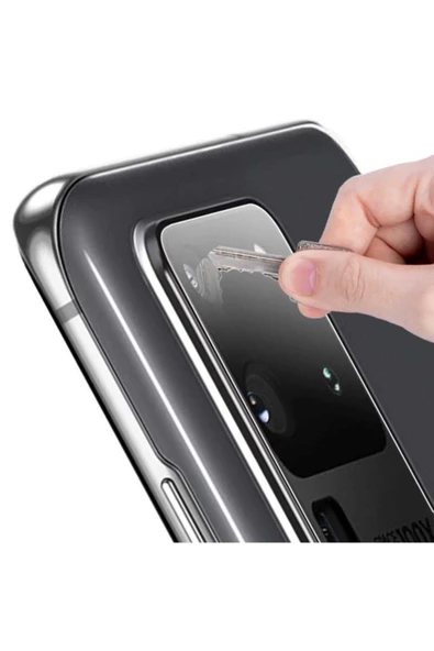 CEPCASE    Samsung Galaxy S20 Ultra  Uyumlu Kamera Lens Koruyucu Nano Cam Filmi - 2