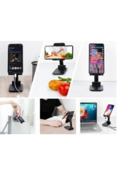 CEPCASE    Masa Üstü Telefon Tutucu Stant Masaüstü Tablet Tutacak Şarj Stand - 6