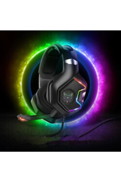 CEPCASE    Onikuma K10 Pro Rgb Oyuncu Kulaklığı 3.5mm Mikrofonlu Işıklı Kaliteli Yüksek Ses - 4